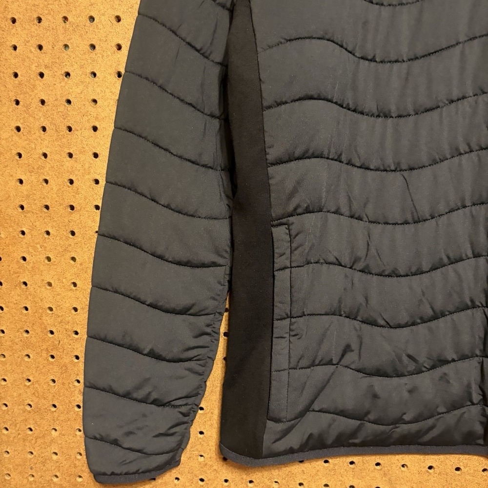 Anderson Ord Corlys Pullover Medium Quarter Zip Jacket Golf Black Quilted Men's - Picture 2 of 7